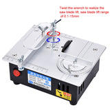 S3  96W Liftable Table Mini Table Saw Aluminum Cutting Machine,Spec:, Black Standard, Black High Match, Silver Standard, Silver High Match