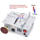 S6  96W Multifunctional Model Desktop Mini Table Saw Cutter,Spec:, Standard Version, High-end Version