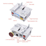 S6  96W Multifunctional Model Desktop Mini Table Saw Cutter,Spec:, Standard Version, High-end Version