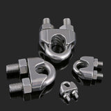 Stainless Steel Clip U-shaped Wire Rope Card Head Rope Wire Rope Rolling Head Buckle, M2, M3, M4, M5, M6, M8, M10, M12, M14, M16