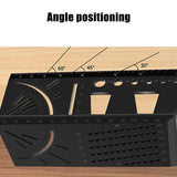 3D Woodworking Stop Gauge Aluminum Alloy Multi-function Angle Ruler