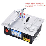 S3  96W Liftable Table Mini Table Saw Aluminum Cutting Machine,Spec: