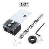 4 PCS / Set Woodworking Hole Locator Woodworking Special Hole Set Fixture Small Vertical Drilling Hole Positioning Tool