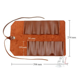 CL97 Multi-Function Toolkit Bundled Leather Tool Bag Double Thickened Two-Purpose Wrench Bag