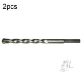 2pcs Hand Electric Drill Shock Drill Wall Mix Soil Cement Wall Construction Drill Bit, Model: 3x66mm Round Handle