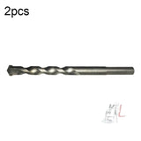 2pcs Hand Electric Drill Shock Drill Wall Mix Soil Cement Wall Construction Drill Bit, Model: 3x66mm Round Handle