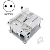 150W Miniature Precision Table Saw Mini Chainsaw Portable Woodworking Sliding Table Saw Multifunctional Cutting Machine,