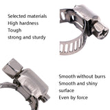 10pcs Stainless Steel Water Pipe Hose Clamp