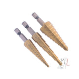 3 In 1 Hexagonal Shank Step Drill High Speed Steel Rear Hole Opening Tool