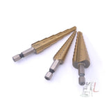 3 In 1 Hexagonal Shank Step Drill High Speed Steel Rear Hole Opening Tool