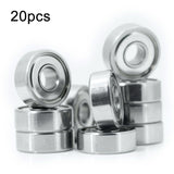 20pcs Miniature Bearings Silent Deep Groove Ball Bearings