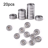 20pcs Miniature Bearings Silent Deep Groove Ball Bearings