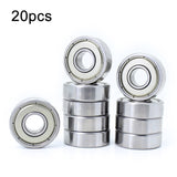 20pcs Miniature Bearings Silent Deep Groove Ball Bearings