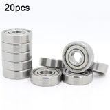 20pcs Miniature Bearings Silent Deep Groove Ball Bearings