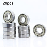 20pcs Miniature Bearings Silent Deep Groove Ball Bearings