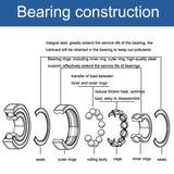 20pcs 5x10x4mm Miniature Silent Bearings For High-Speed Gear Machinery And Equipment