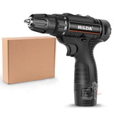 HILDA Home Power Drill 12V Li-Ion Drill With Charger And Battery, EU Plug