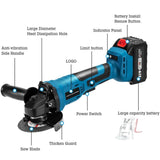 HILDA 21V Brushless Angle Grinder Lithium Cutting Machine