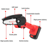 HILDA Rechargeable Cordless Mini Electrical Chain Saw Logging Tools Plastic Package