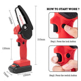 HILDA Rechargeable Cordless Mini Electrical Chain Saw Logging Tools