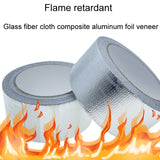 0.15mm Glass Fiber Cloth Aluminum Foil Tape Air- Conditioning Pipe Waterproof Seam Sealing Tape