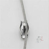 304 Stainless Steel Plate Single Clip Double Clamp Wire Rope Clamp