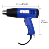 DINGGUAGUA 1800W Industrial Heavy Duty Professional Adjustable Temperature Heat Air Gun Tool