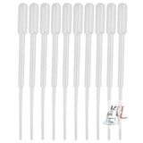 3 ml Graduated Pipette, 0.5ml Plastic Dropper, Ink Filler, Transfer Tube (Pack of 500)