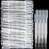 3ML Plastic Transfer Pipettes Eye Dropper, Disposable Essential Oils Pipettes Dropper Makeup Tool Science and Lab (50 Pcs)- lab plasticware