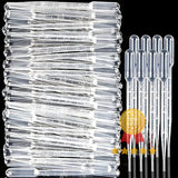 3ML Plastic Transfer Pipettes Eye Dropper, Disposable Essential Oils Pipettes Dropper Makeup Tool Science and Lab (50 Pcs)- lab plasticware