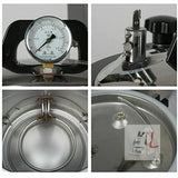 Autoclave machine 24L Portable Stainless Steel High Pressure Steam Sterilizer 220V- 