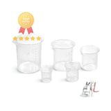 Beakers Plastic 1000 Ml, Pack of 6