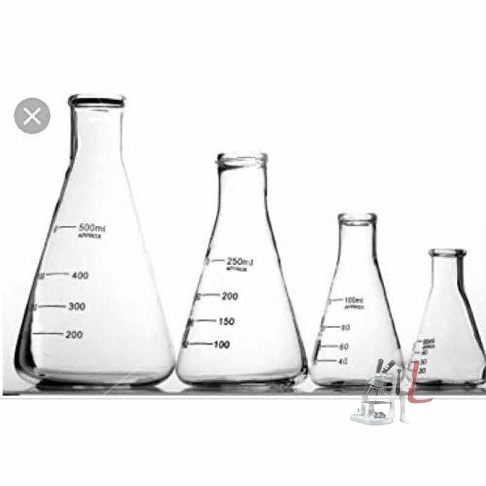 Borosilicate Glass Erlenmeyer Flask, 3000 ml, 600 ml Graduations, Auto —  Eisco Industrial