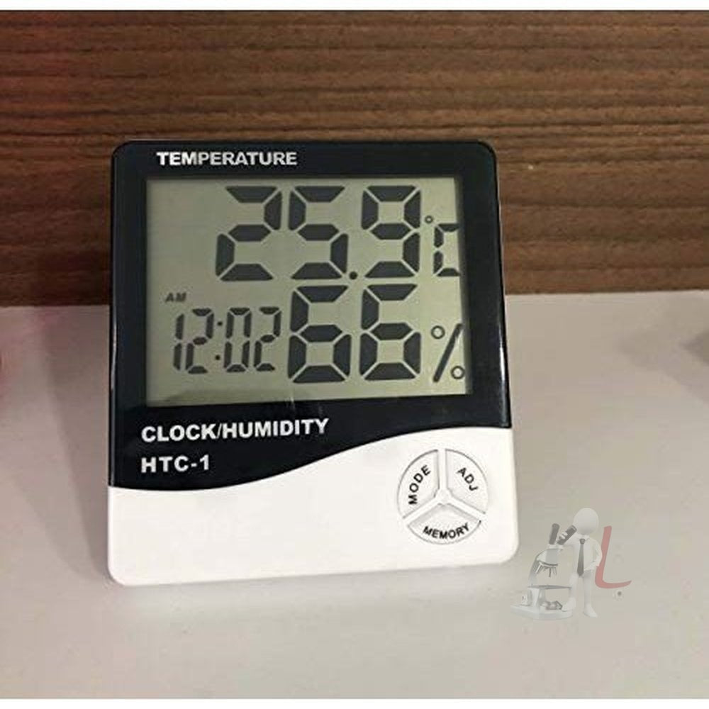 HTC-1 Temperature Clock Humidity Alarm Setting Demo 