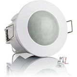 MICROWAVE SENSOR Plastic Microwave/Radar motion Sensor Occupancy Body Motion Detector (White)- 