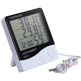 Original Digital Thermo hygrometer HTC-2- Digital Hygrometer Thermometer Humidity Meter With Clock Large LCD Display