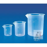 Plastic Beaker & Measuring Cylinder 100ml, 250ml, 500ml. (Polypropylene)- 