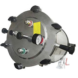 Portable Autoclave Six Wing Nut Aluminium Material-Aluminium Only Size 12x12 Capacity -20Ltr.- 