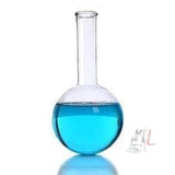 SPYLX Long Neck Round Bottom Boiling Flask - Made of Heavy Borosilicate Glass 2000 ml- 