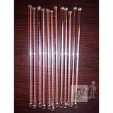 Stirring rod Chemistry 200mm x 6mm Borosilicate Glass One Side Flat (PACK OF 12)- 