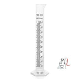 plastic graduated cylinder flask set,  (10ml + 25 ml + 50 ml + 100 ml + 250 ml .one each)- 